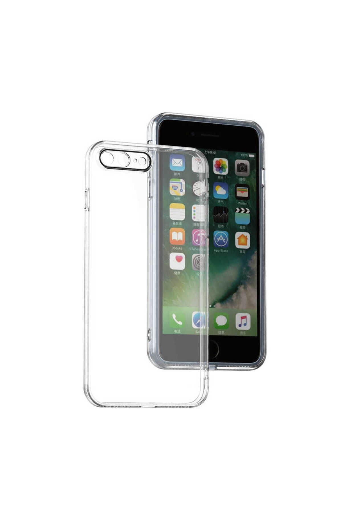 iPhone 7 Plus Kılıf BSAY Fizy Kapak - Renksiz Renksiz