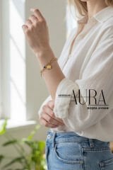 Zirkon Taşlı Gold Renk Xuping Kadın Bileklik