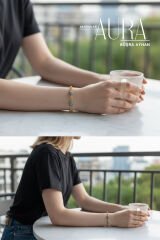 Gold Renk Taşlı Lüks ve Şık Tasarım VIP Kadın Bileklik