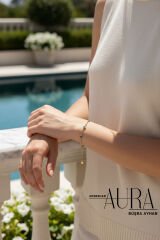 Gold Renk Paslanmaz Kararmaz Çelik Kadın Bileklik