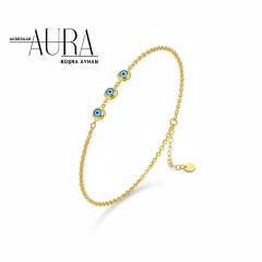 Gold Renk Paslanmaz Kararmaz Çelik Kadın Bileklik