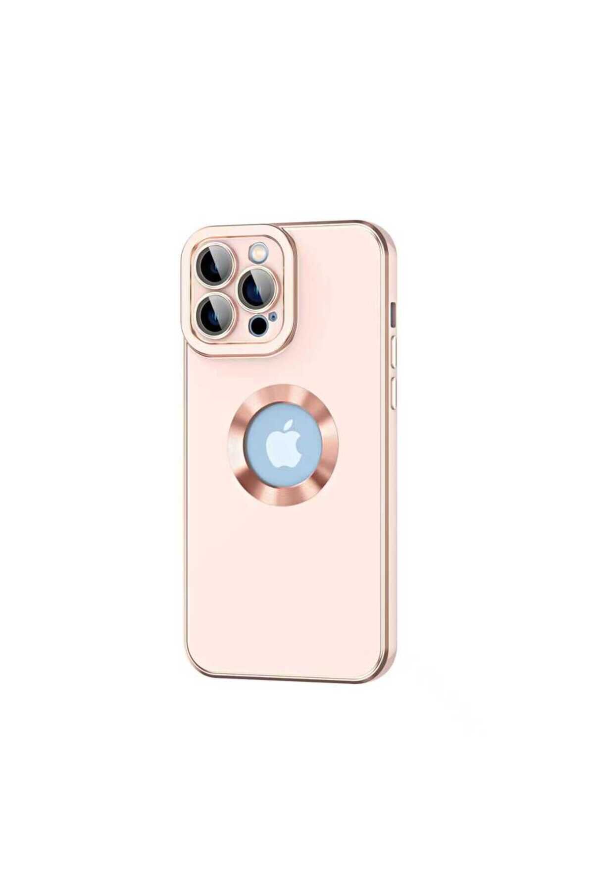 iPhone 13 Pro Max Uyumlu BSAY Kongo Kılıf-Beyaz Rose Gold