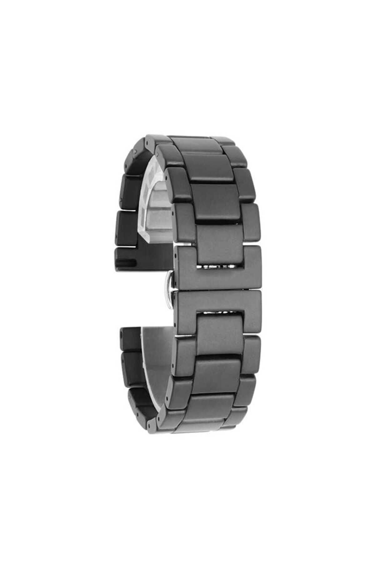 Huawei Watch GT 3 42mm Mat Seramik Metal BSAY Kordon-Siyah Siyah