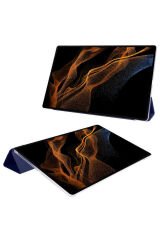 Galaxy Tab S8 Ultra SM-X900 Uyumlu BSAY Smart Cover Standlı 1-1 Kılıf-Pembe