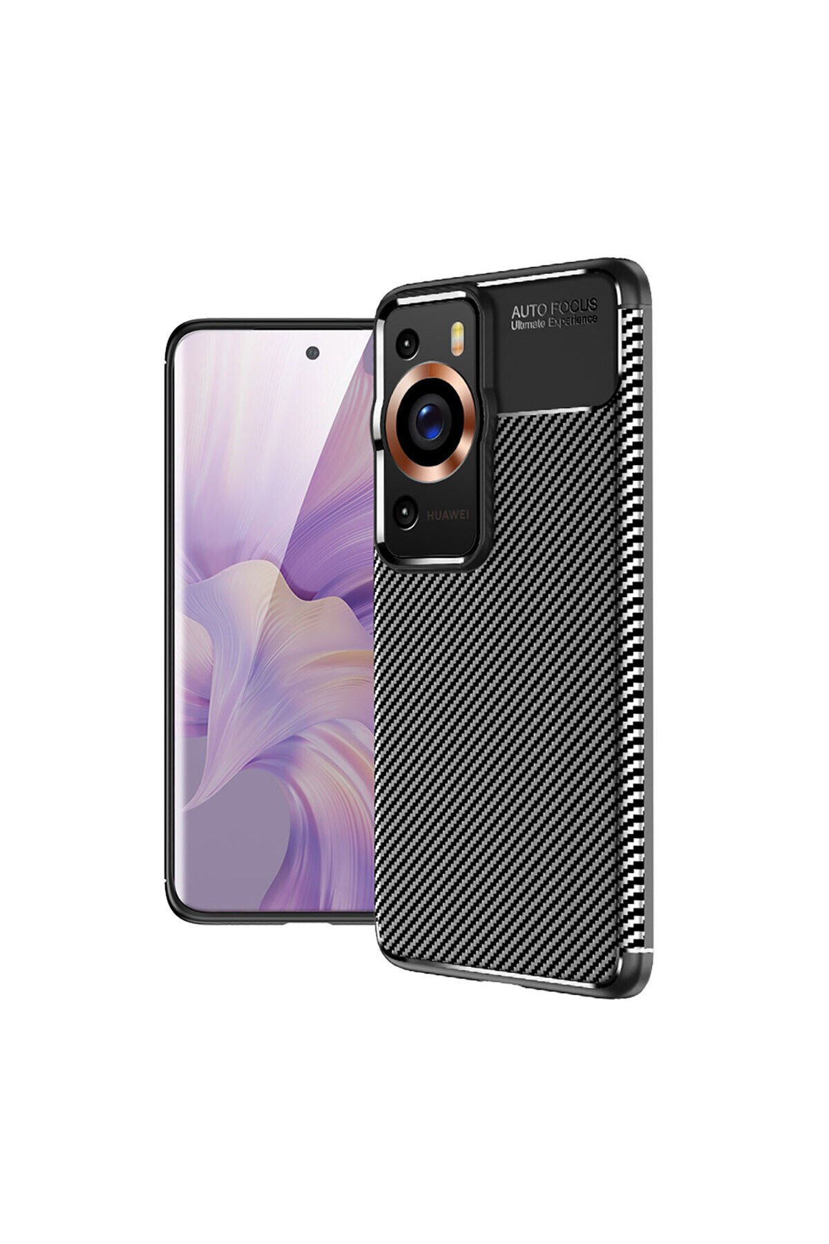 Huawei P60 Pro Kılıf TKNC Negro Silikon Kapak - Siyah Siyah