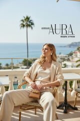 Mine Detaylı İnci Taşlı Gold Küpe Beyaz