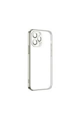 iPhone 13 Pro Uyumlu BSAY Krep Kılıf-Gümüş