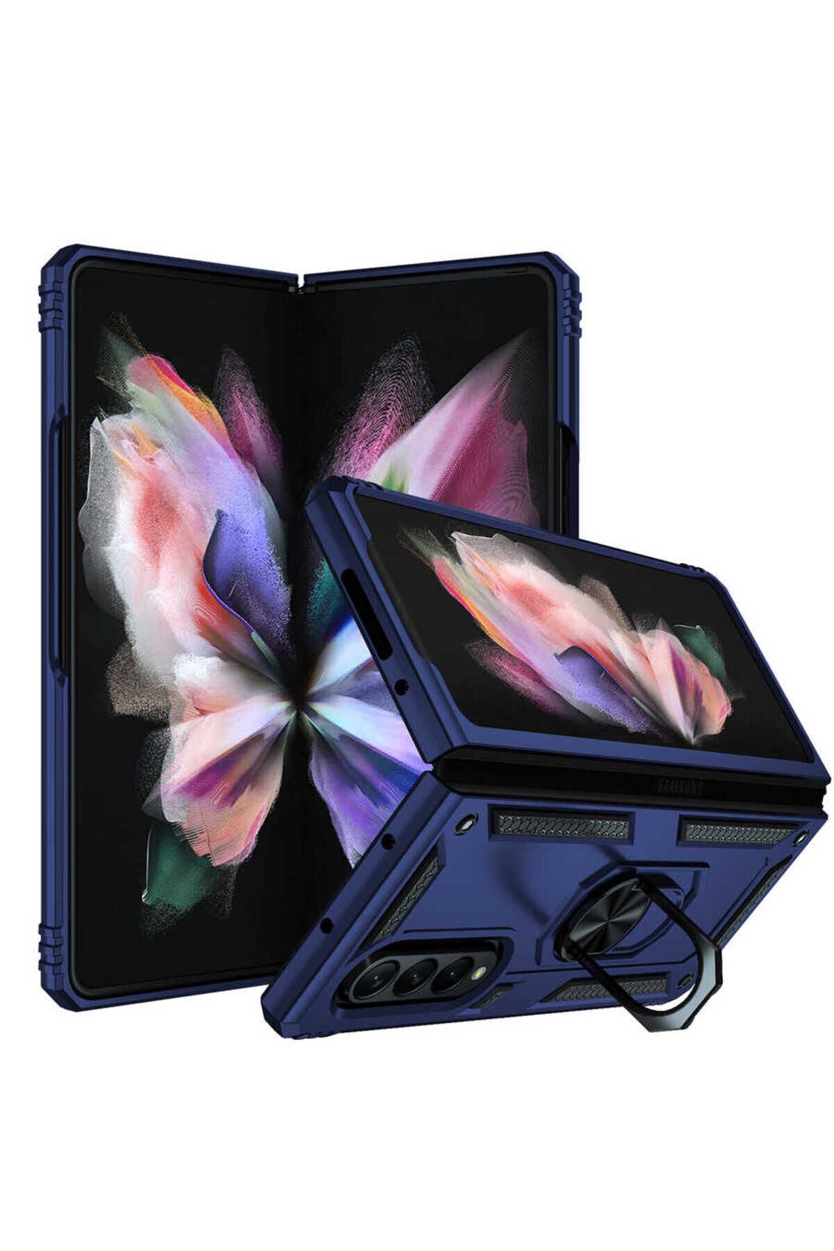 Galaxy Z Fold 3 Kılıf BSAY Vega Kapak - Mavi Mavi