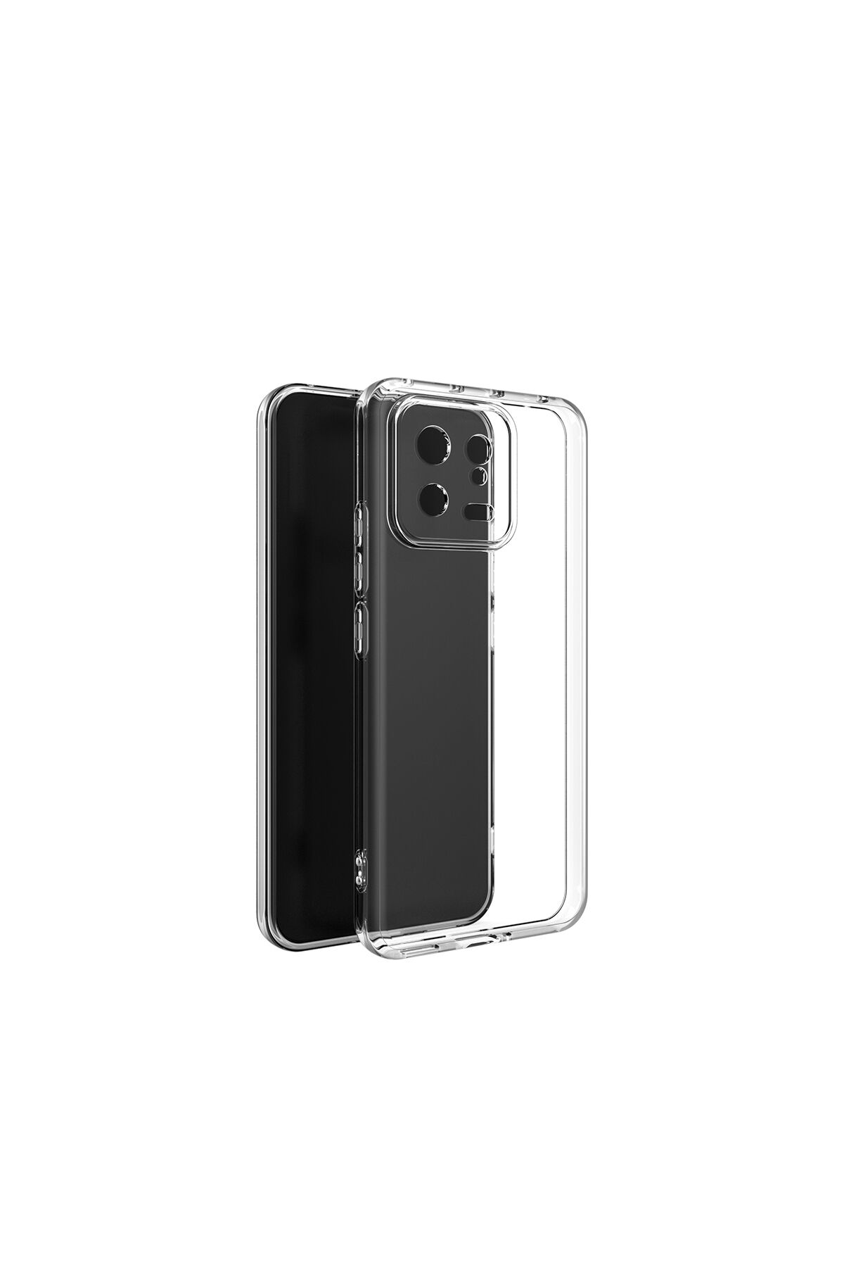 Mi 13 Pro Kılıf BSAY Kamera Korumalı Süper Silikon Kapak - Renksiz Renksiz