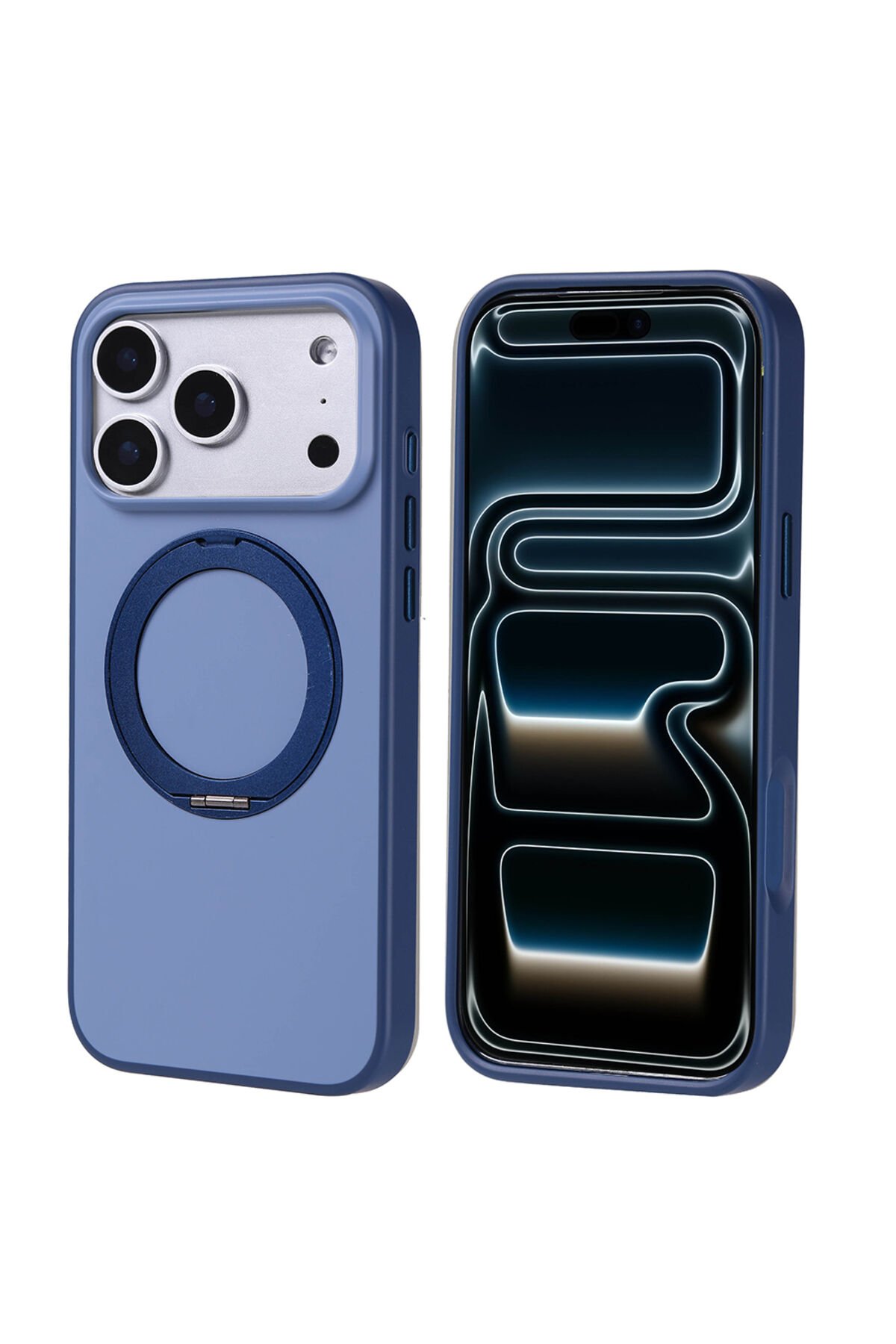 iPhone 17 Pro Max Kılıf M-Safe Şarj Özellikli Standlı Zore Proton Silikon Kapak