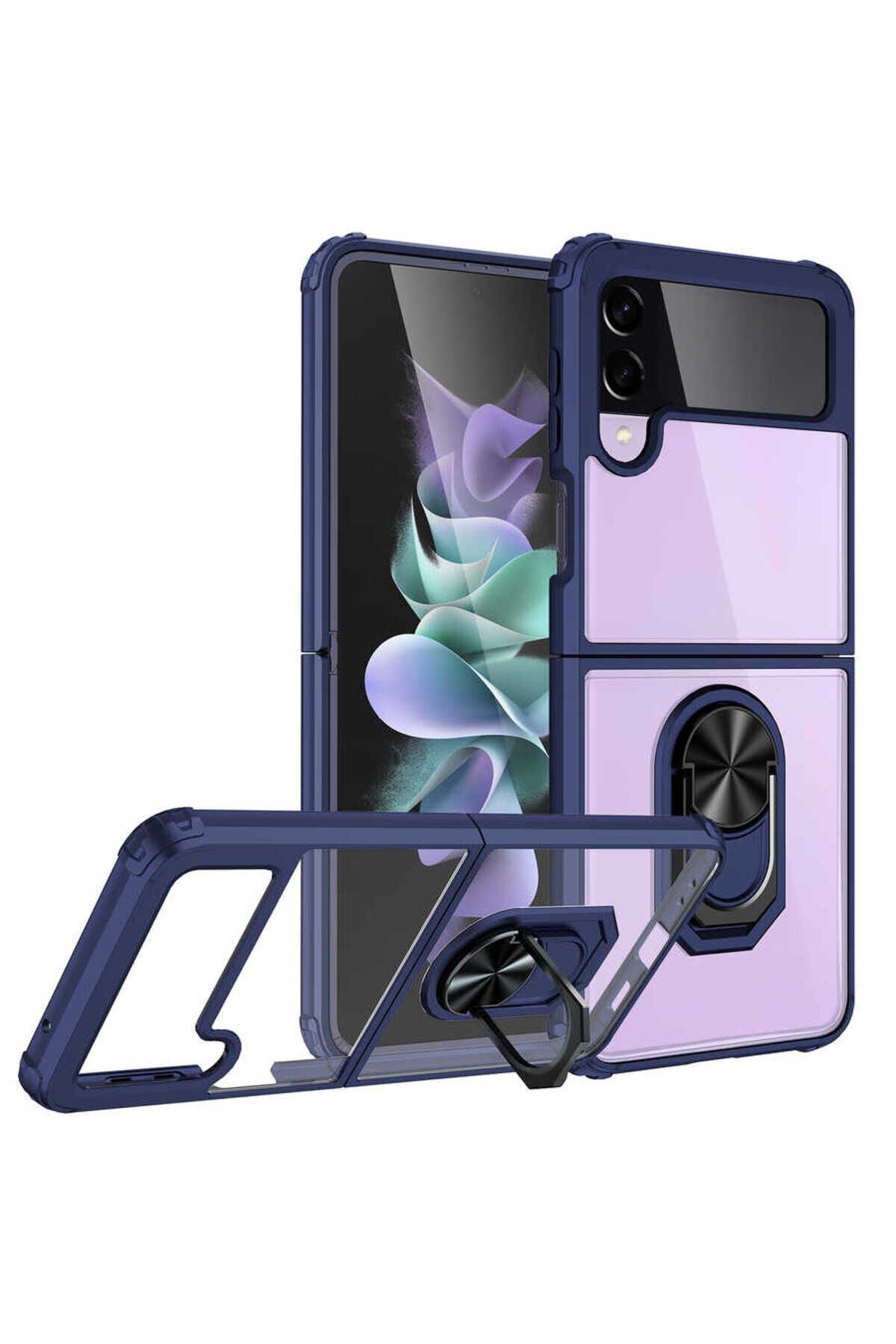 Galaxy Z Flip 3 Kılıf BSAY Mola Kapak - Lacivert Lacivert