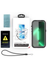 iPhone 14 Pro Uyumlu BSAY 1-1 Su Geçirmez Kılıf-Siyah Siyah