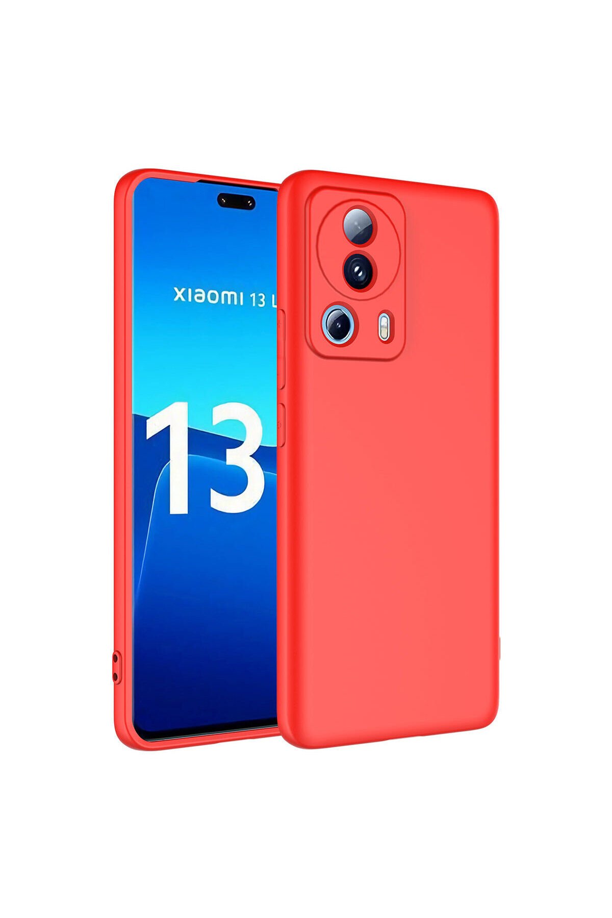 Mi 13 Lite Kılıf BSAY Mara Lansman Kapak - Lila Kırmızı