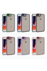 iPhone 7 Plus Kılıf ATA Flora Kapak - Lila Lila