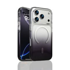 iPhone 17 Pro Kılıf M-Safe Şarj Özellikli Zore Septik Silikon Kılıf Pembe