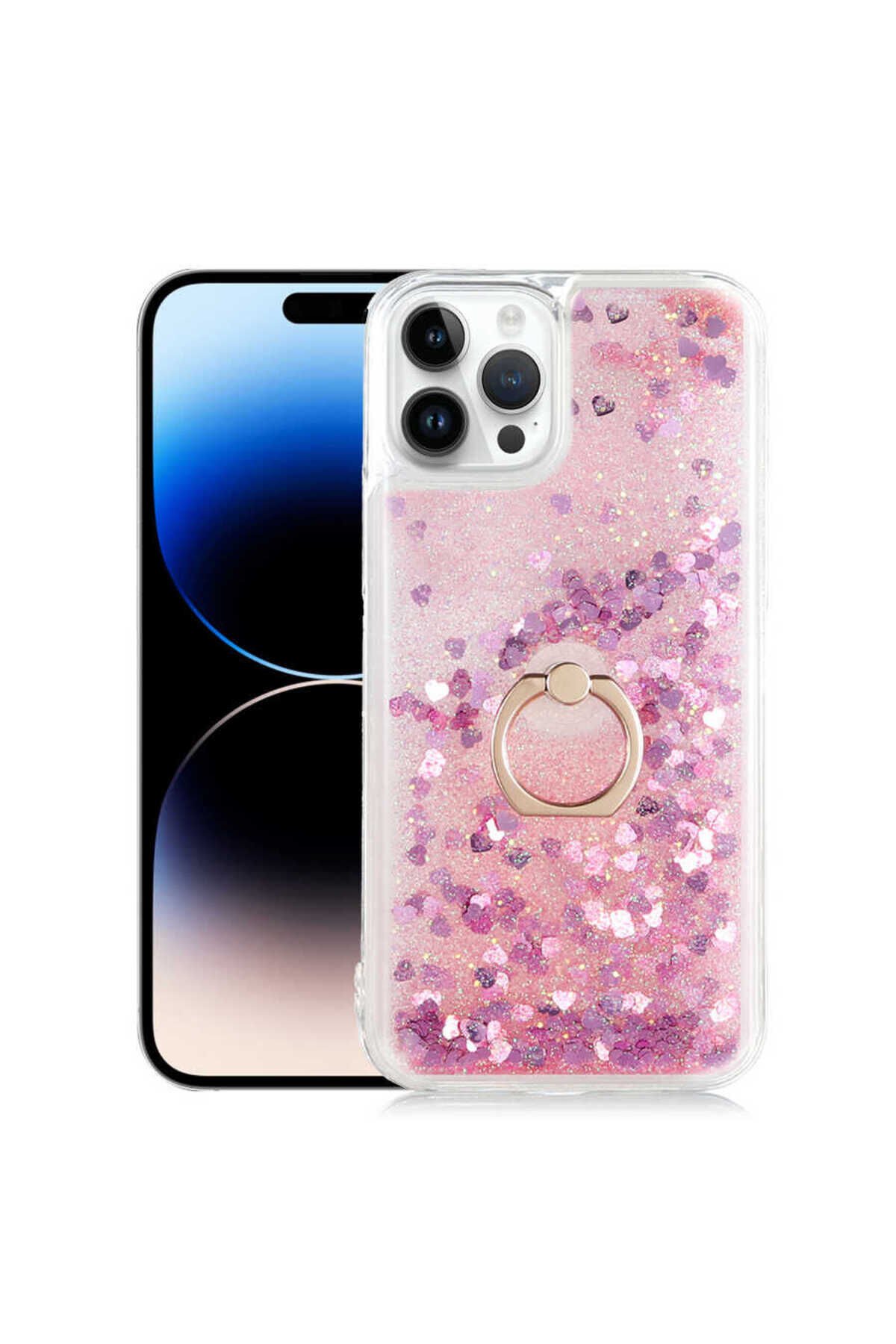 iPhone 14 Pro Uyumlu BSAY Milce Kılıf-Pembe Pembe