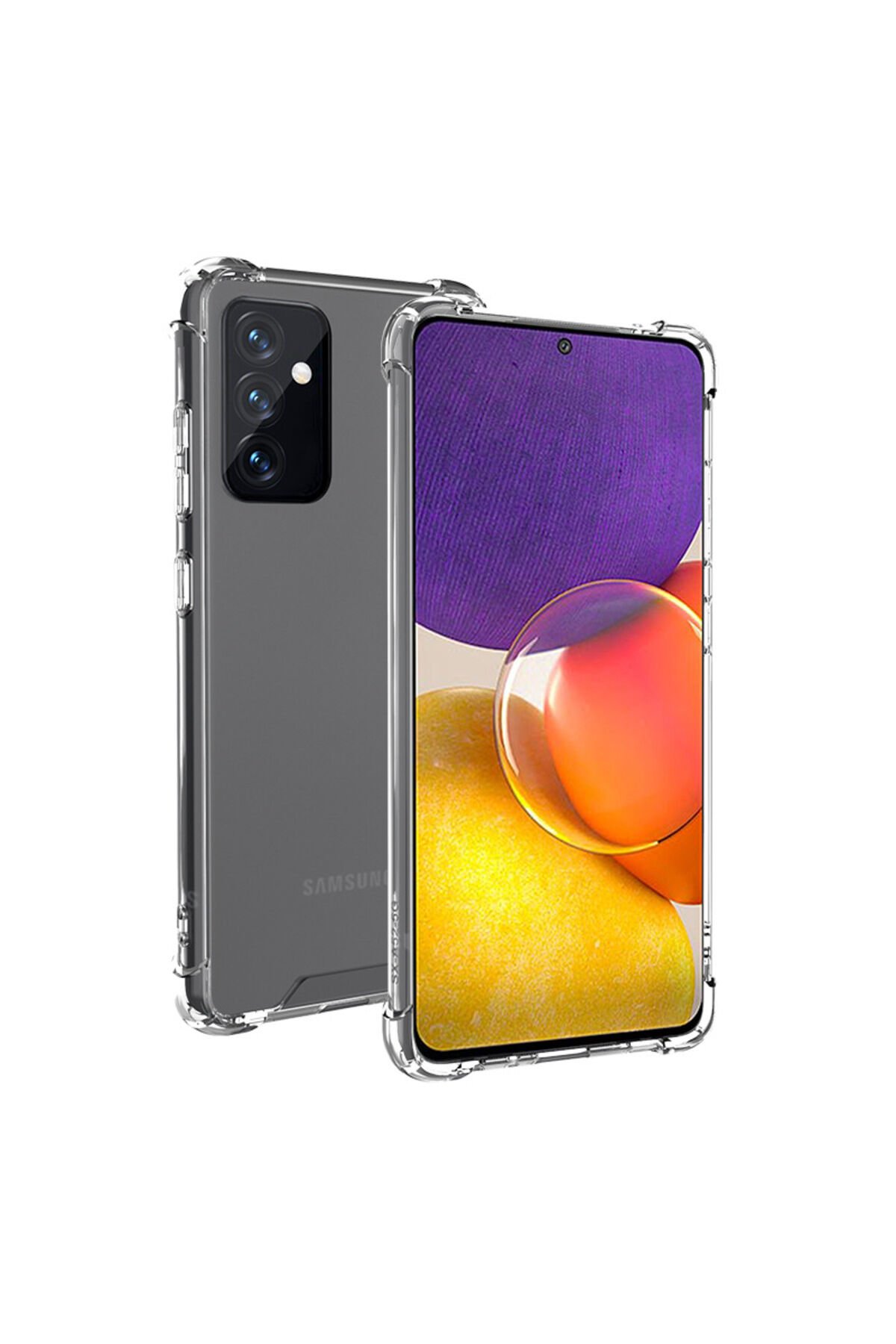 Galaxy A54 Kılıf BSAY Nitro Anti Shock Silikon - Renksiz Renksiz