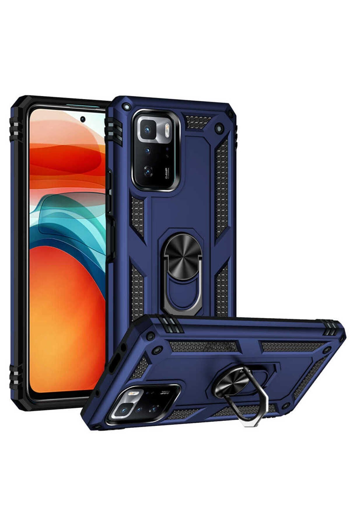 Poco X3 GT Kılıf BSAY Vega Kapak - Rose Gold Mavi