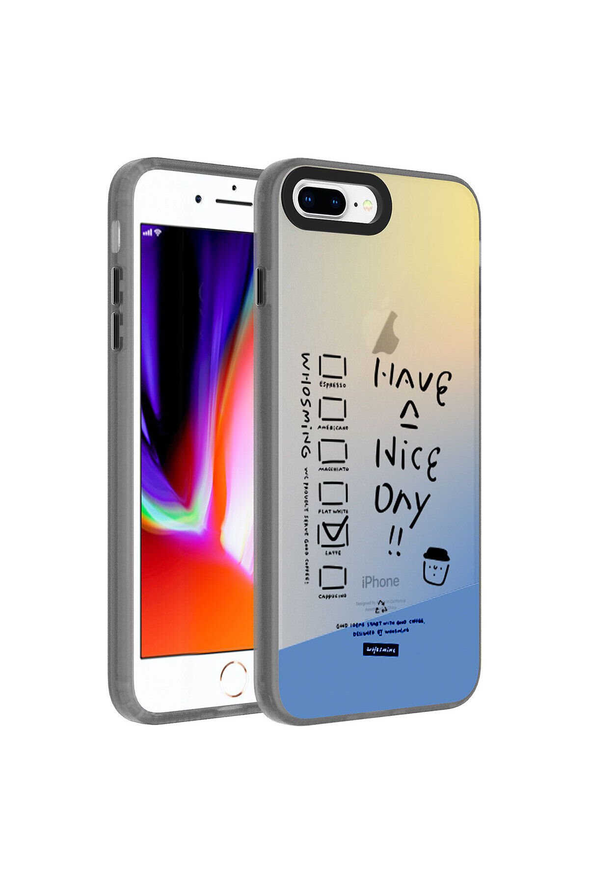 iPhone 7 Plus Kılıf Desenli BSAY Dragon Sert Kapak - Have Have