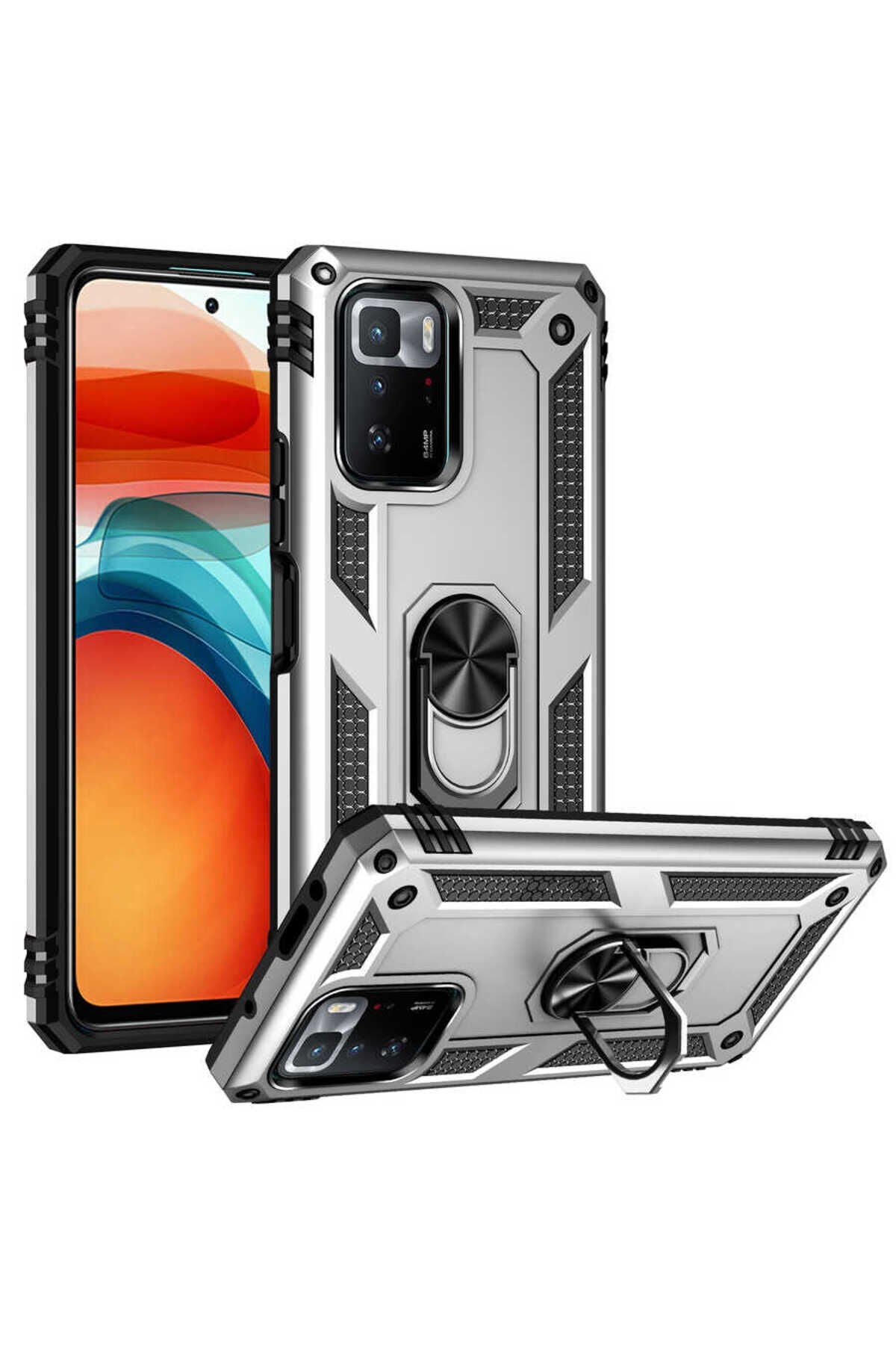 Poco X3 GT Kılıf BSAY Vega Kapak - Rose Gold Siyah