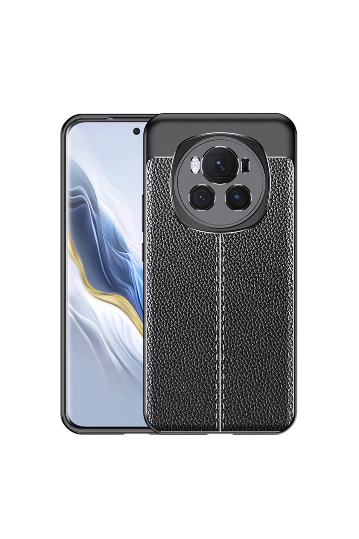 Honor Magic 6 Pro Kılıf BSAY Niss Silikon Kapak - Siyah Siyah
