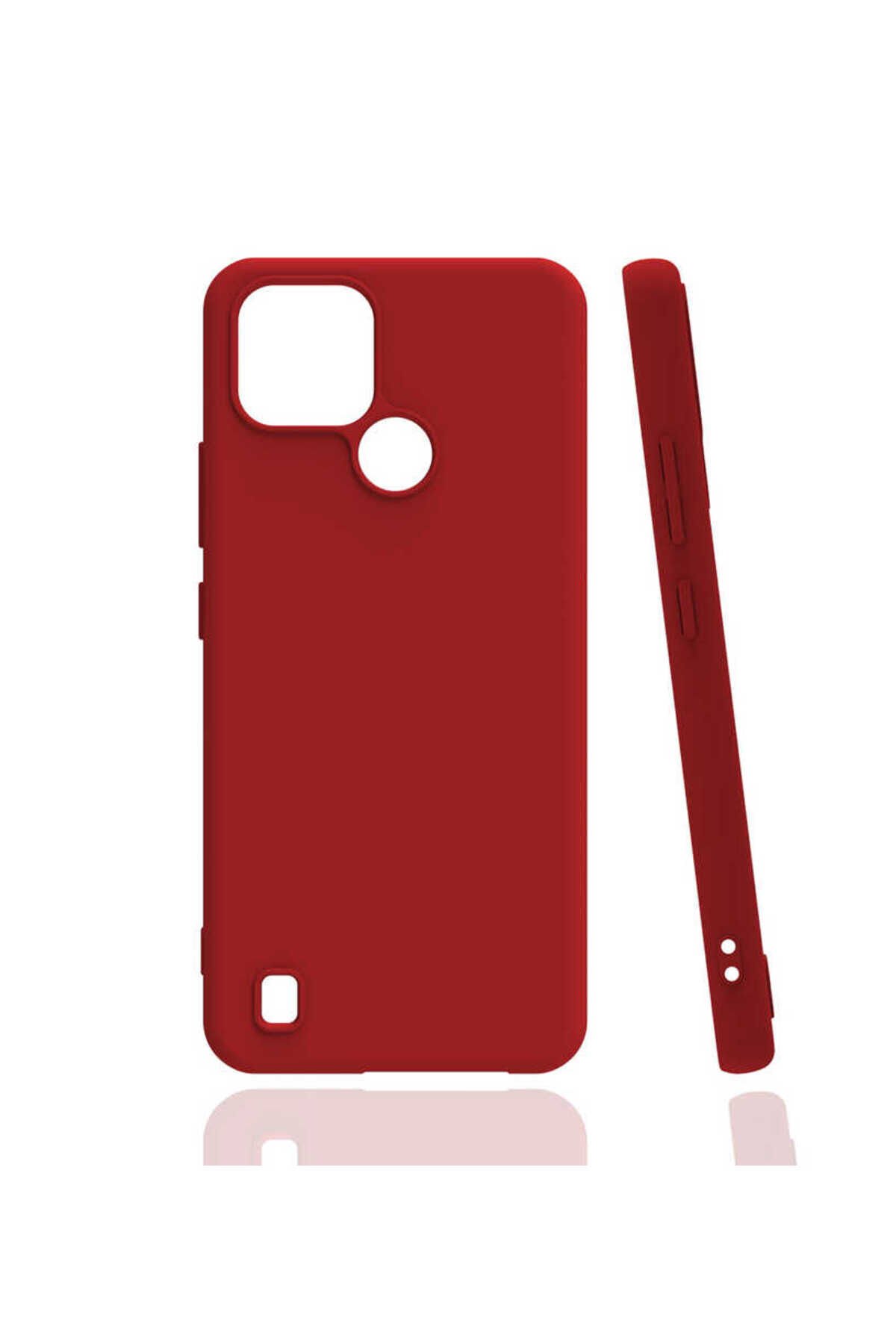 Realme C21 Kılıf BSAY Biye Silikon - Siyah Siyah