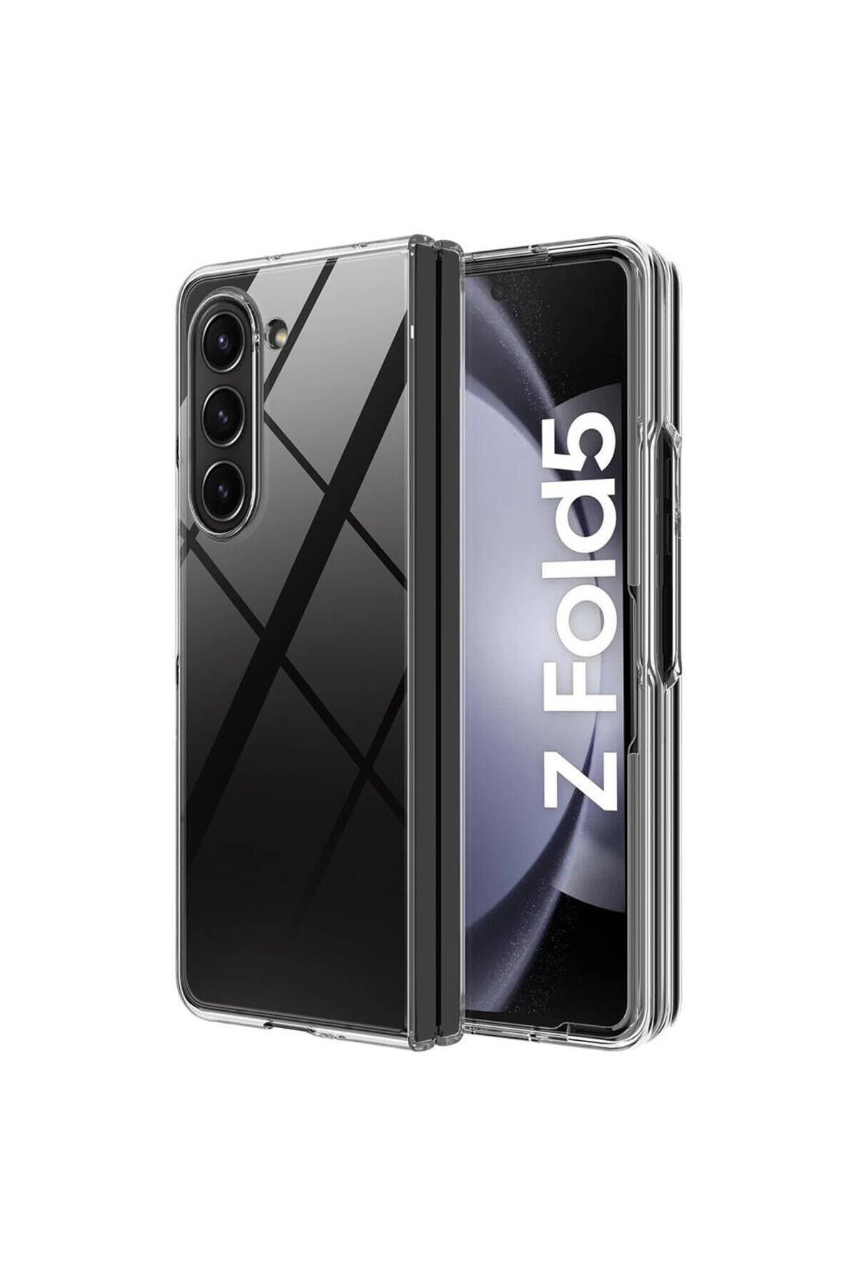 Galaxy Z Fold 5 Uyumlu BSAY Droga Kılıf-Renksiz Renksiz