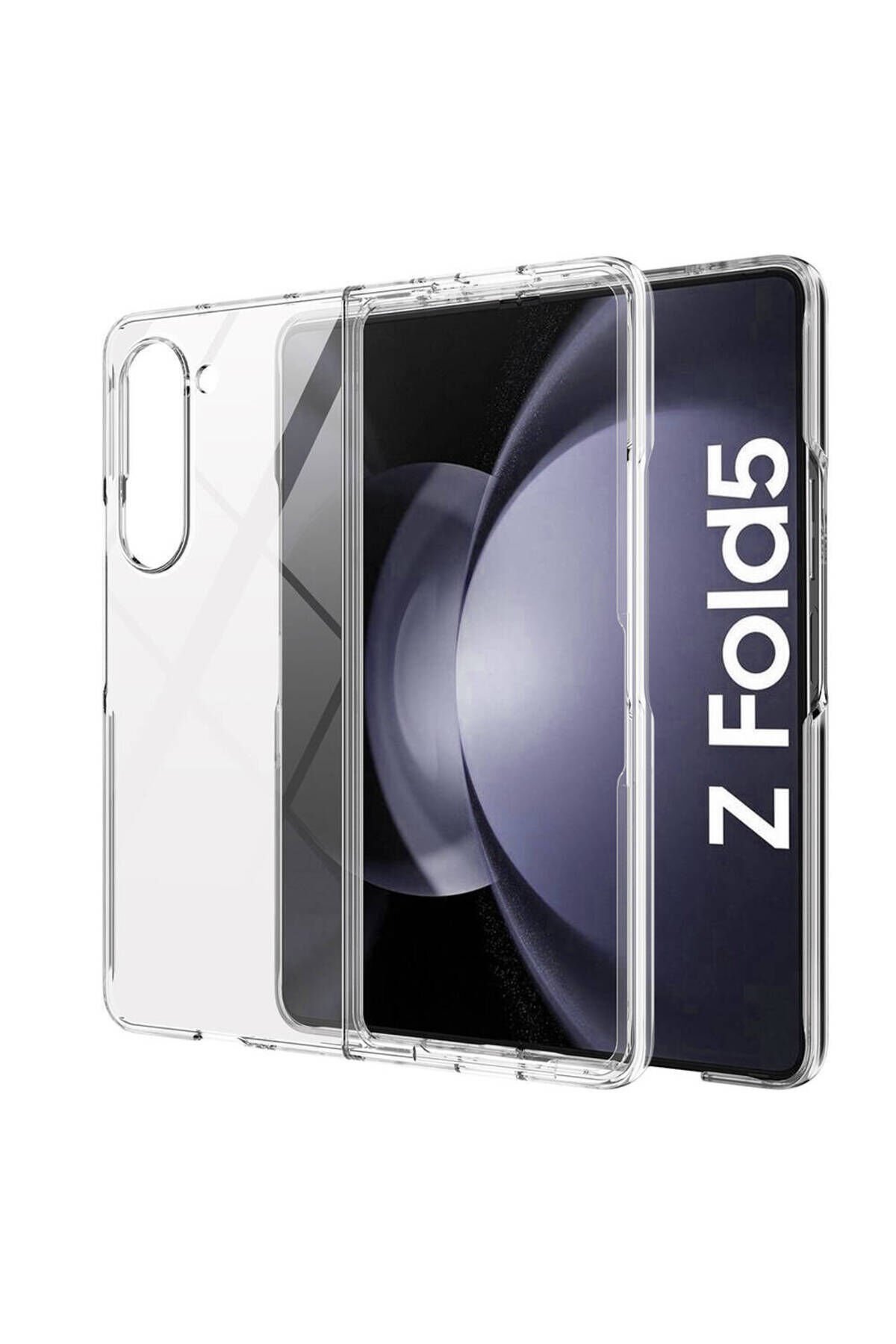Galaxy Z Fold 5 Uyumlu BSAY Droga Kılıf-Renksiz Renksiz