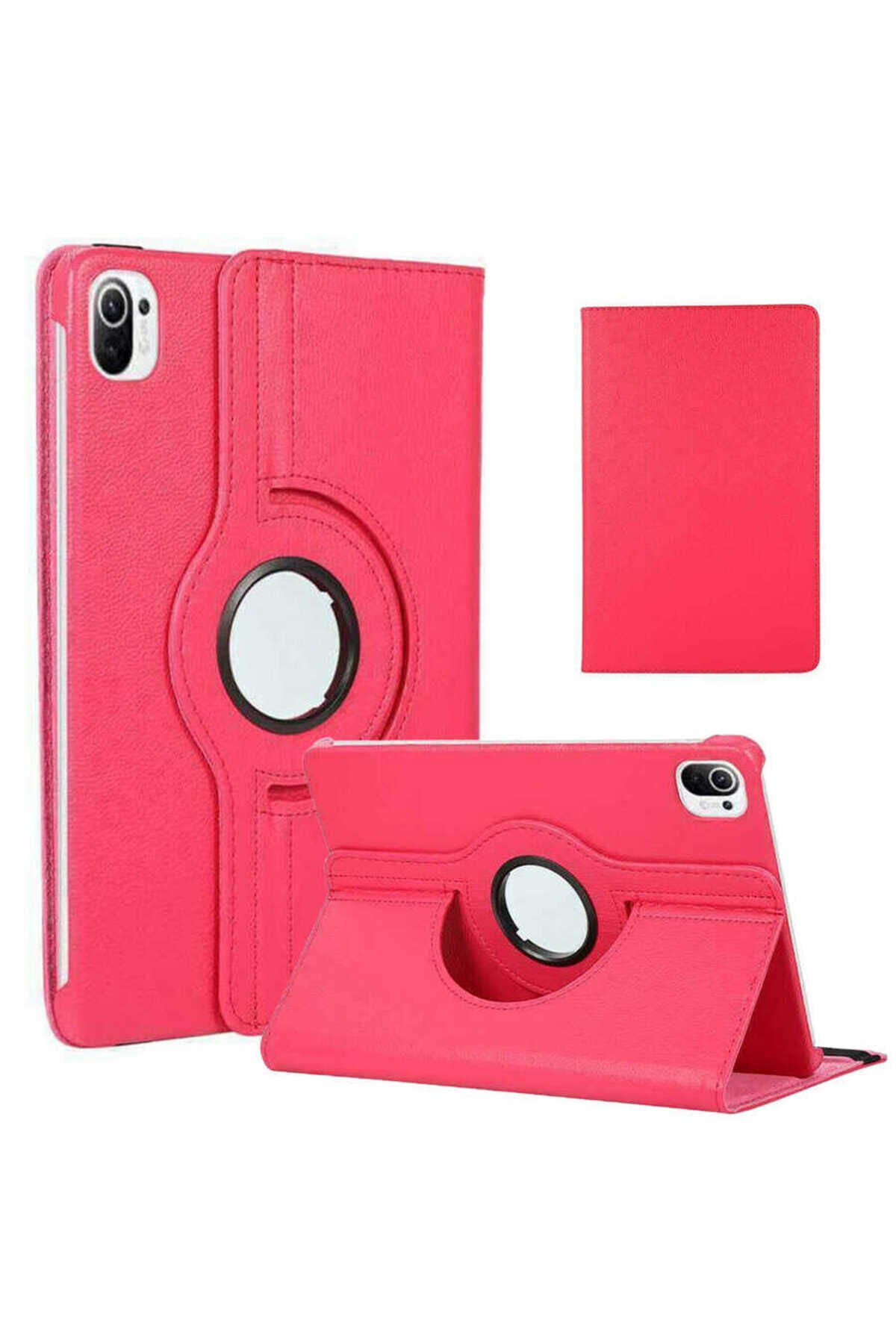 Mi Pad 5 BSAY Dönebilen Standlı Kılıf - Pembe Koyu