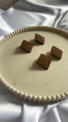 Leopar Desenli Kare Küpe