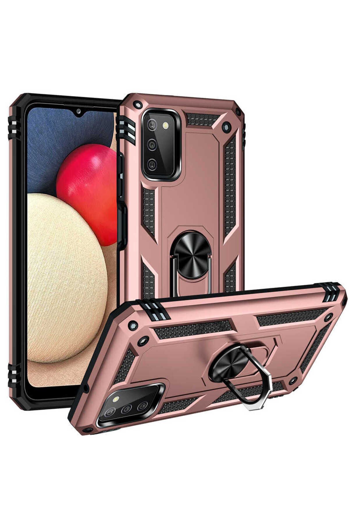 Galaxy A03S Kılıf BSAY Vega Kapak - Kırmızı Rose Gold