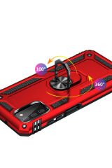 Galaxy A03S Kılıf BSAY Vega Kapak - Kırmızı Gold