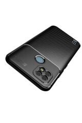 Realme C21 Kılıf NXAR Negro Silikon Kapak - Kahverengi Kahverengi