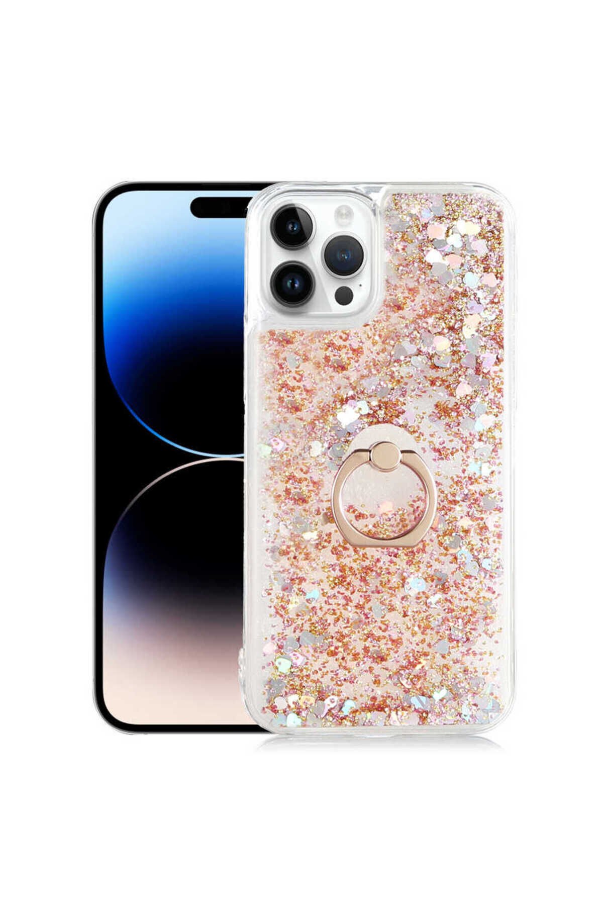 iPhone 14 Pro Max Uyumlu BSAY Milce Kılıf-Gold Gold