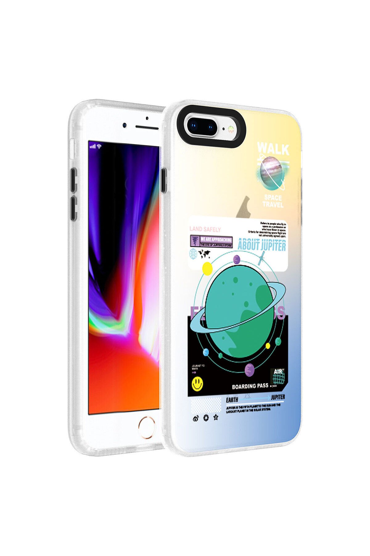 iPhone 8 Plus Kılıf Desenli BSAY Dragon Sert Kapak - Seyahat Gezegen