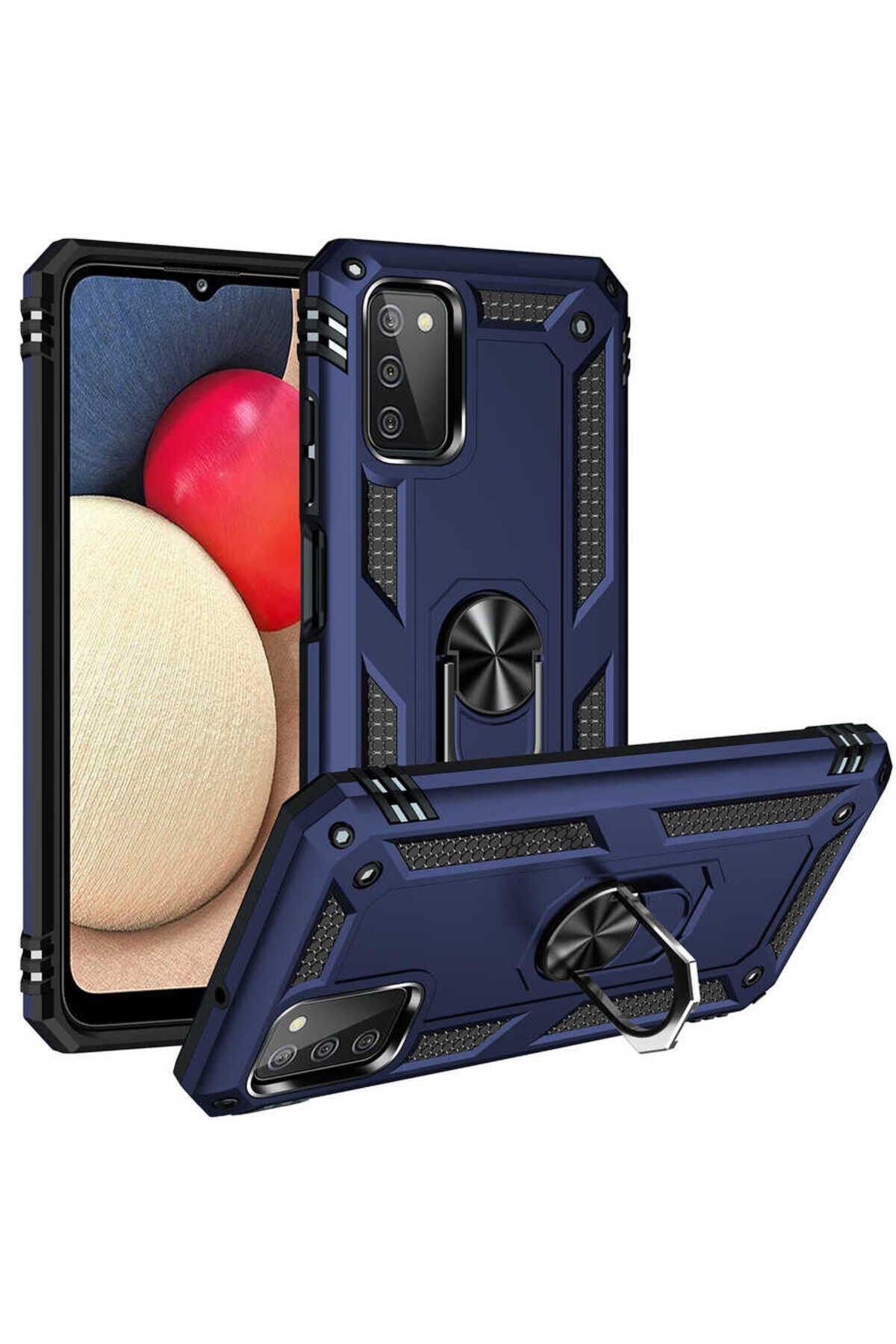 Galaxy A03S Kılıf BSAY Vega Kapak - Kırmızı Mavi