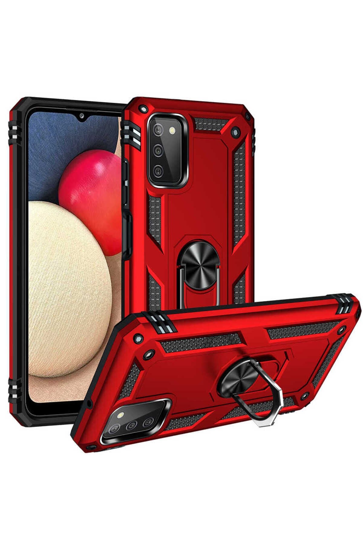 Galaxy A03S Kılıf BSAY Vega Kapak - Kırmızı Mavi