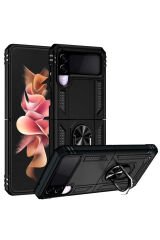 Galaxy Z Flip 3 Kılıf BSAY Vega Kapak - Siyah Siyah