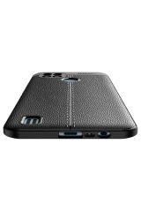 Realme C21 Kılıf BSAY Niss Silikon Kapak - Lacivert Kırmızı