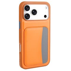 iPhone 17 Pro Max Kılıf Kartlıklı Zore X-Kart Silikon Kılıf Siyah