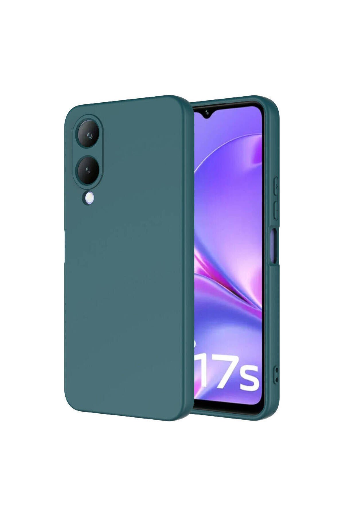 Vivo Y17S Uyumlu BSAY Mara Lansman Kılıf-Siyah Koyu Yeşil