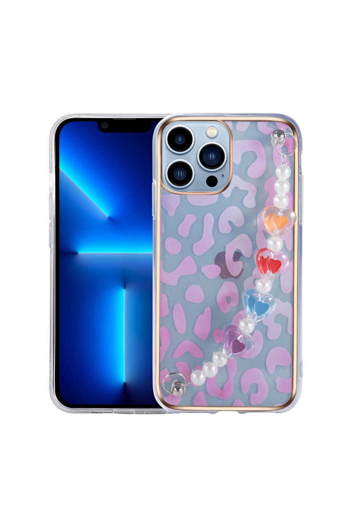 iPhone 13 Pro Uyumlu BSAY Pilla Kılıf-Pembe Pembe