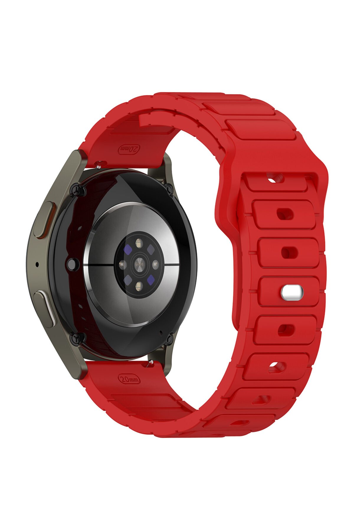 Amazfit Pace GZGN KRD-132 22mm Silikon Kordon Strap Kayış - Kırmızı