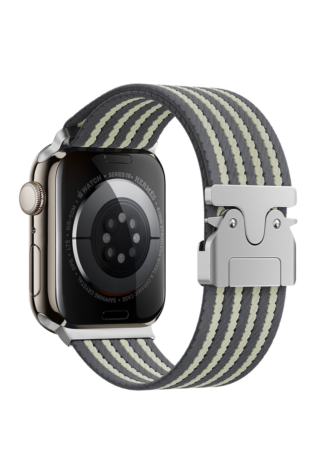 Watch 45mm BSAY KRD-133 Naylon Kumaş Hasır Örgülü Kordon - Mavi Mavi