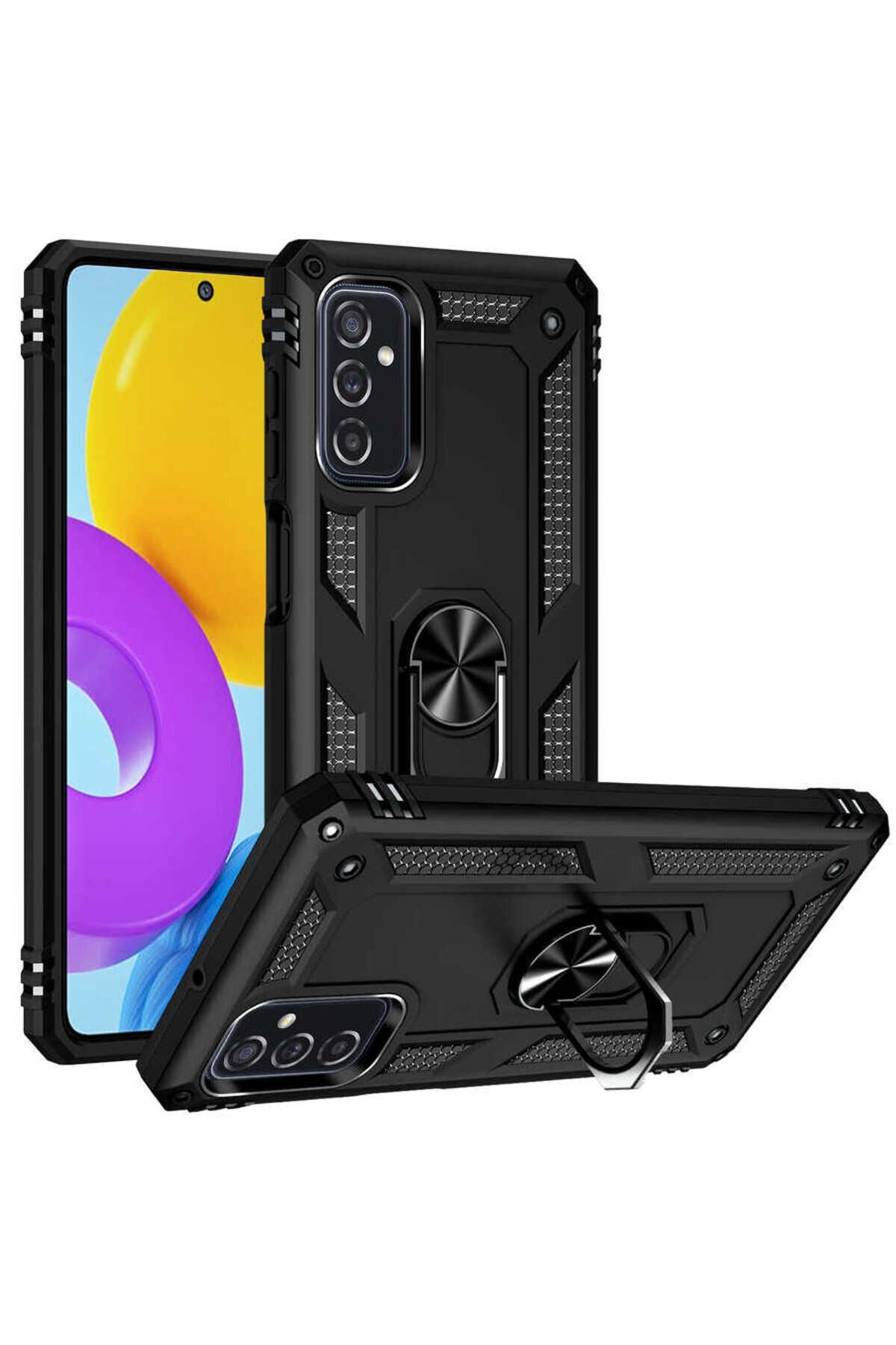 Galaxy M52 Kılıf BSAY Vega Kapak - Mavi Siyah