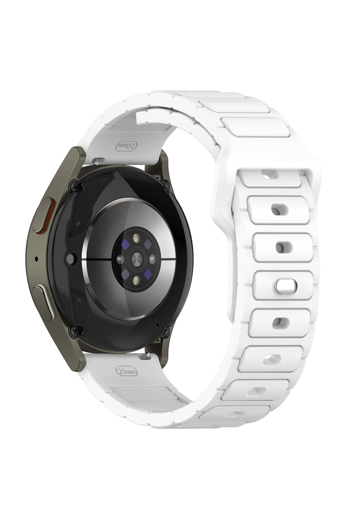 Amazfit Pace KLFK KRD-132 22mm Silikon Kordon Strap Kayış - Beyaz