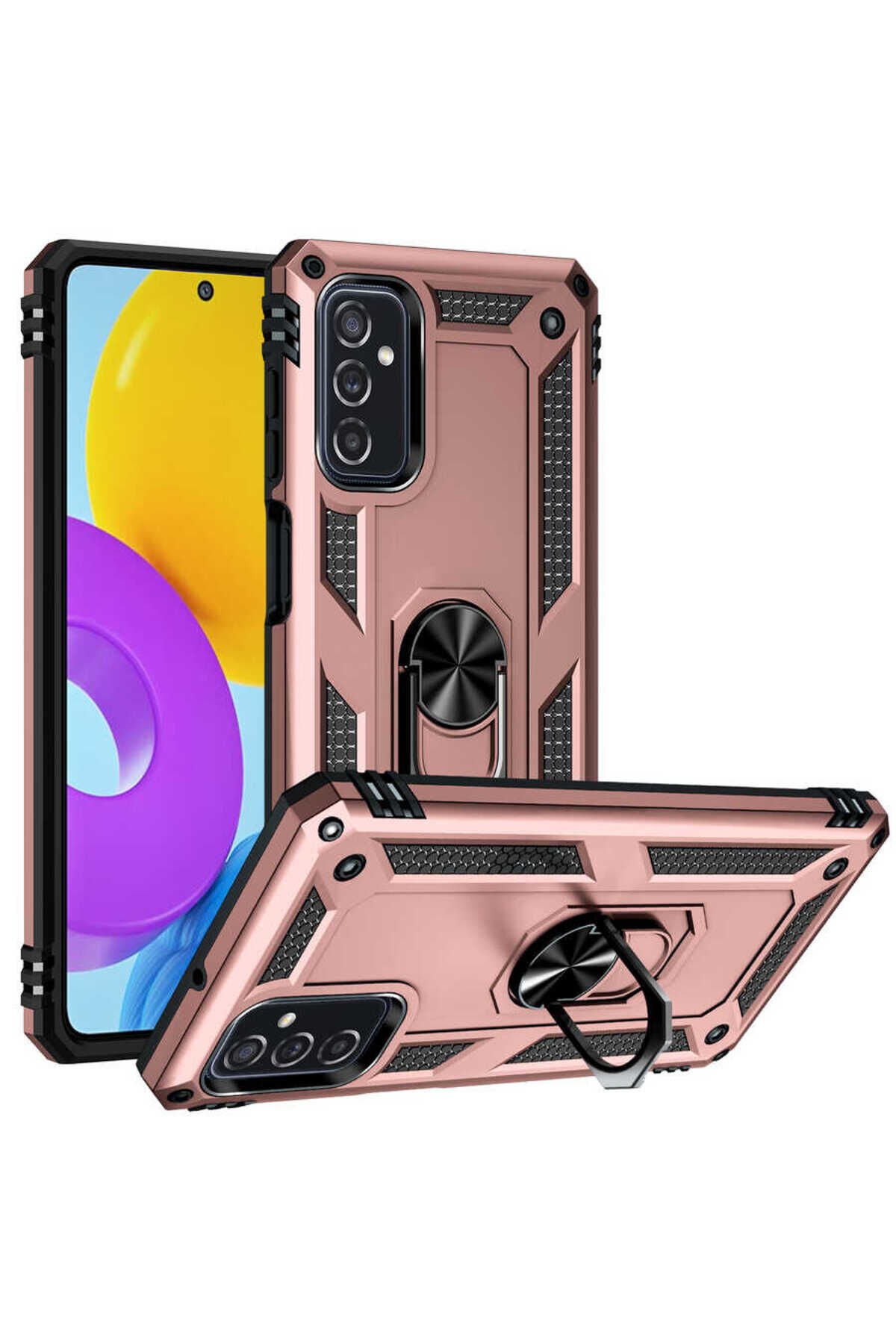 Galaxy M52 Kılıf BSAY Vega Kapak - Mavi Rose Gold