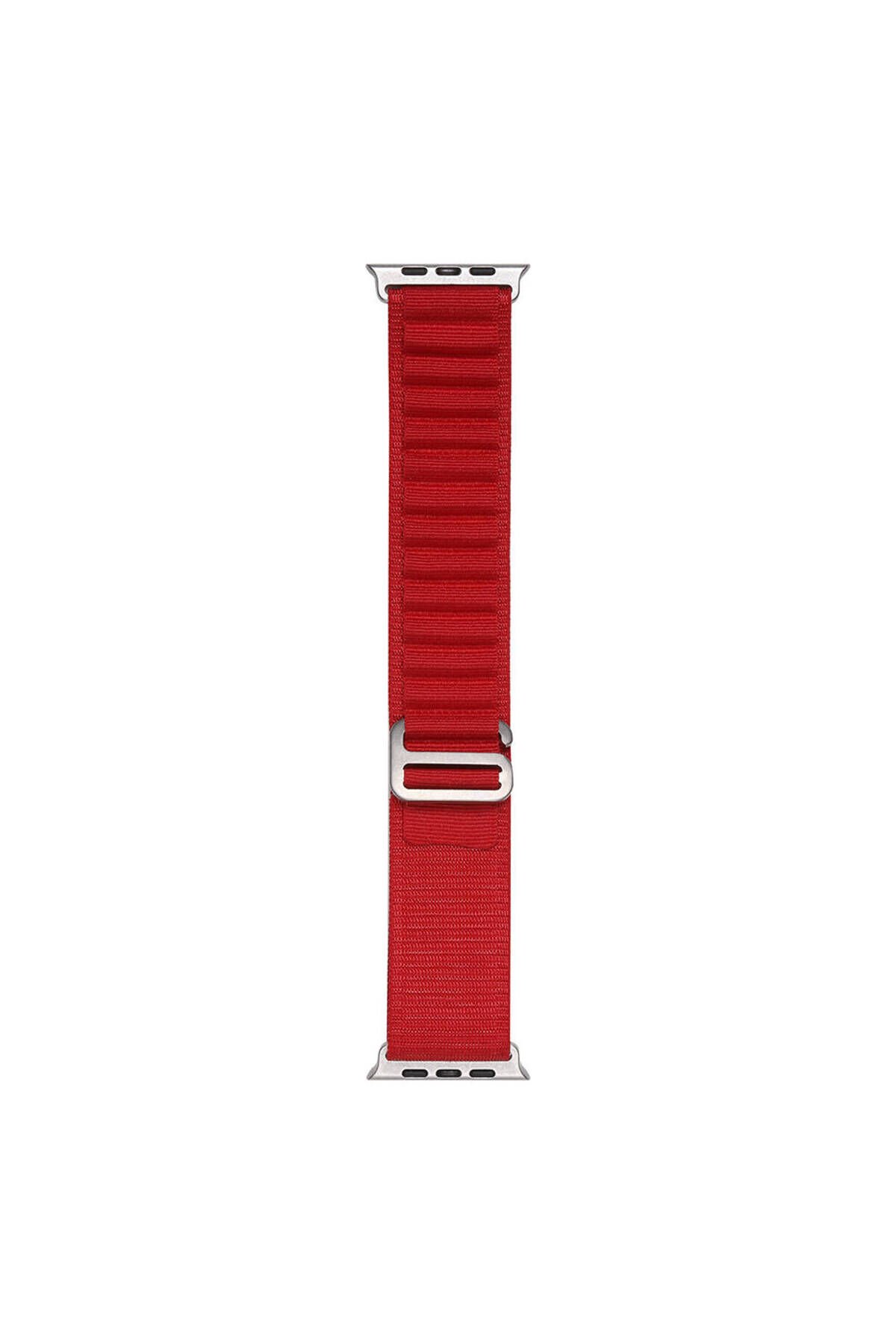 Watch 42mm BSAY Band-74 Hasır Kordon-Siyah Kırmızı