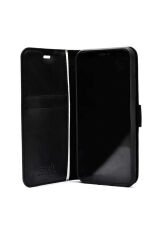 Poco X4 Pro 5G Kılıf ASMA Kar Deluxe Kapaklı Kılıf - Siyah Gold