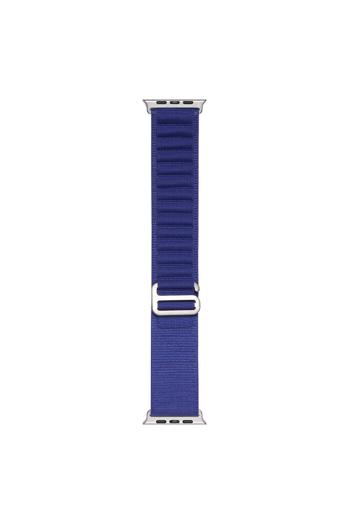 Watch Ultra 49mm BSAY- Band-74 Hasır Kordon-Mor Mavi